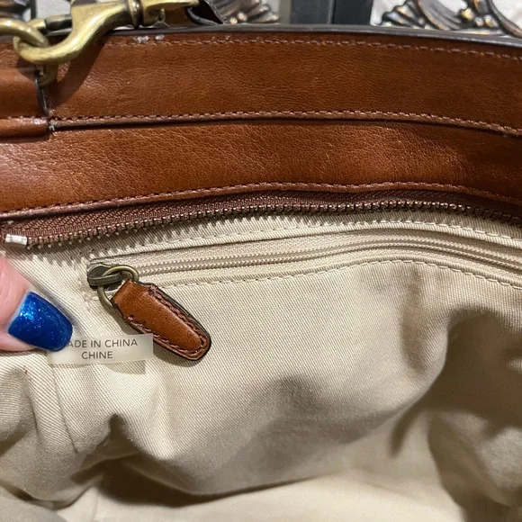 COACH Legacy Mini Tanner Pyramid Stud Crossbody RARE! Brown GUC! - Picture 9 of 15